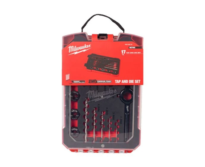 Milwaukee 4932498720 17 Piece Tap & Die Set Metric
