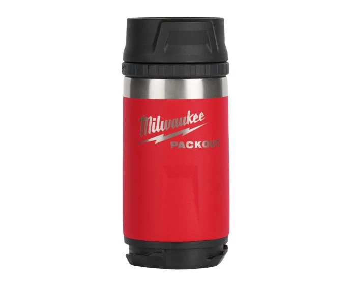Milwaukee 4932498977 Red PACKOUT 355ml Insulated Bottle Tumbler With Sip Lid