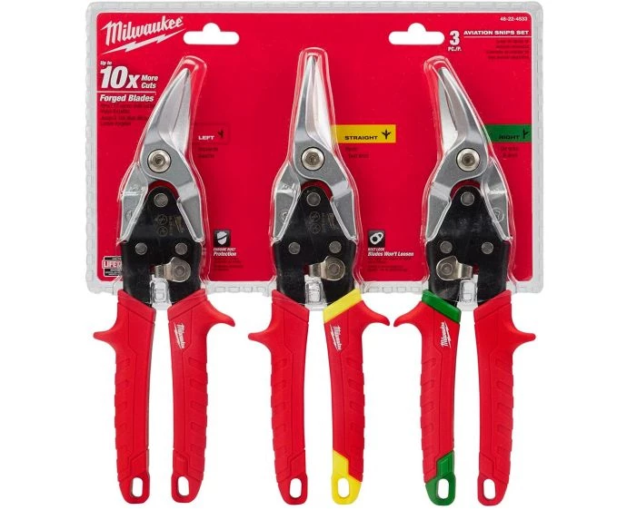 Milwaukee 4932499020 3 Piece Aviation Snip Set