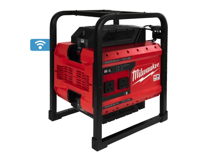 Milwaukee MXF PS-602 UK 110V MX Fuel Power Supply With 2 x 6.0AH Redlithium Batteries | 4933479268