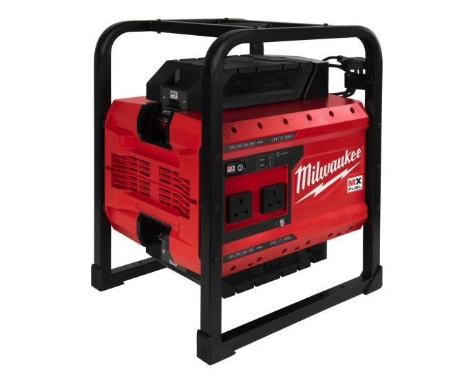 Milwaukee MXF PS-602 UK 110V MX Fuel Power Supply With 2 x 6.0AH Redlithium Batteries | 4933479268