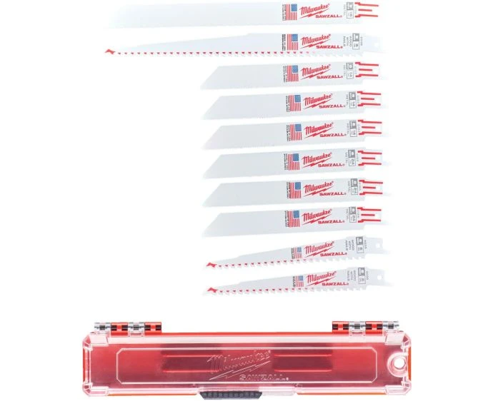 Milwaukee 49472211 10 Piece Sawzall Reciprocating Saw Blade Set
