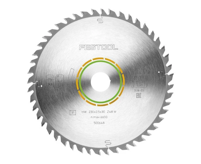 Festool 500648 Wood Fine Cut Standard Circular Saw Blade 230mm x 30mm 48T
