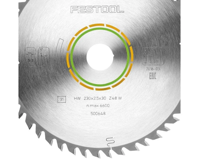 Festool 500648 Wood Fine Cut Standard Circular Saw Blade 230mm x 30mm 48T