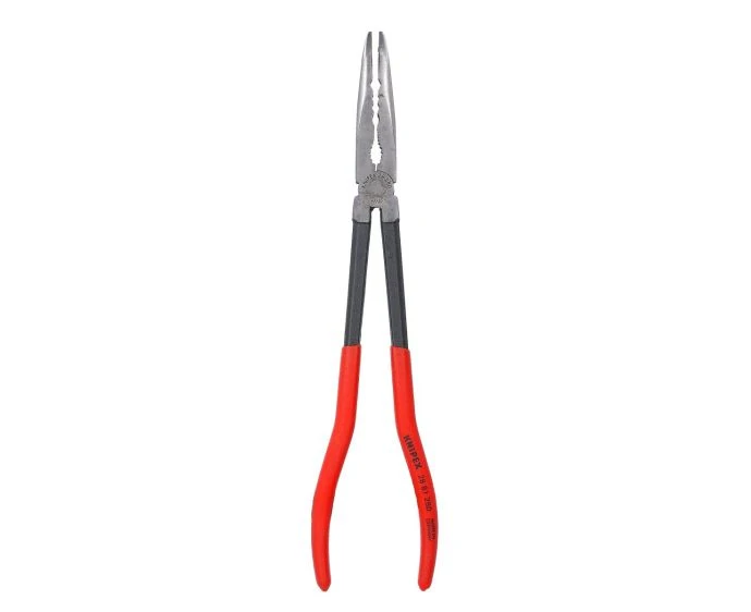 KNIPEX 280mm Long Reach Needle Nose Pliers 45 Degree Angle | 28 81 280