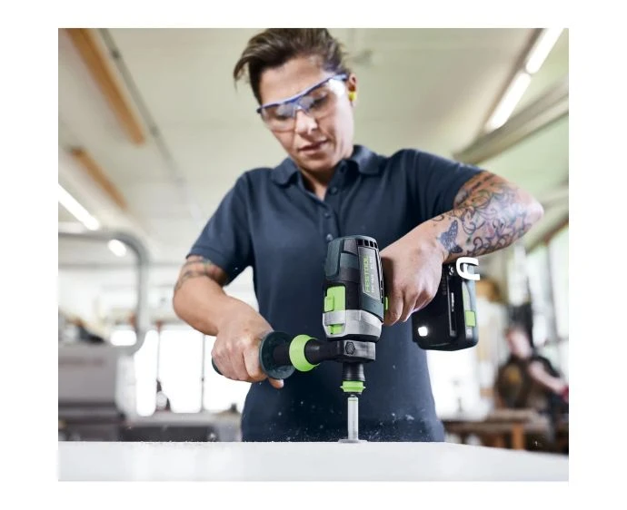 Festool 577652 TPC I-Plus 18V QUADRIVE Percussion Drill With 1 x 4Ah & 1 x 5Ah Batteries & Charger