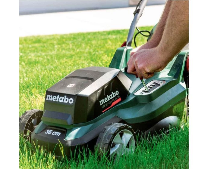 Metabo RM 36-18 LTX BL 18V Cordless Brushless 360mm Lawn Mower Bare Unit - 601716850