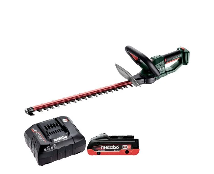 Metabo HS 18 LTX 55 18V Cordless Hedge Trimmer With 1 x 4Ah Battery & Charger