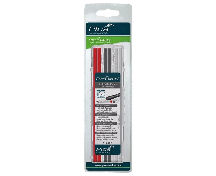 Pica 6045 BIG DRY Refills FOR ALL (Red/Graphite/White)