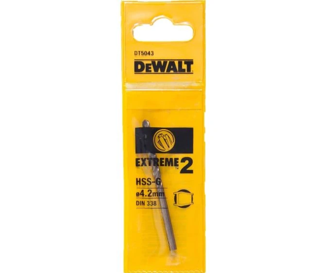 DeWalt DT5043-QZ 4.2 x 75 mm Extreme 2 Metal Drill Bit