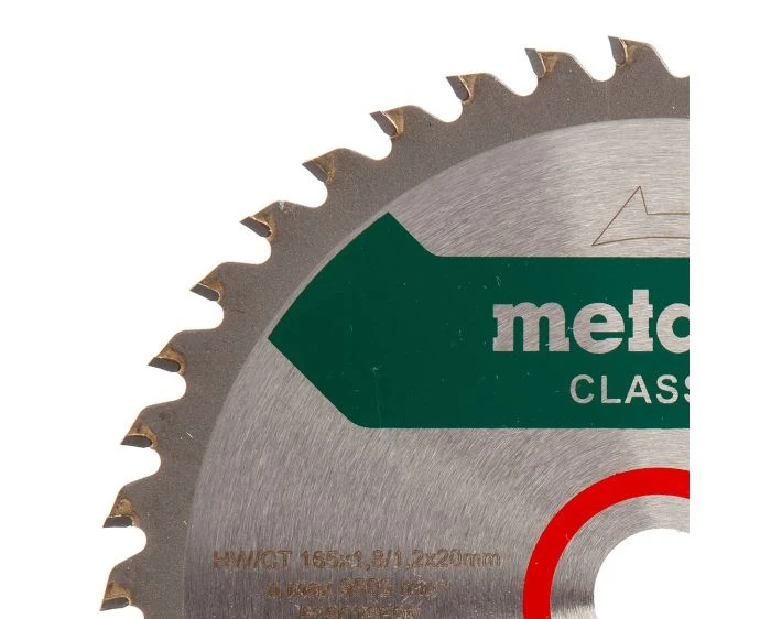 Metabo 628026000 Saw Blade 165mm X 20mm Z42
