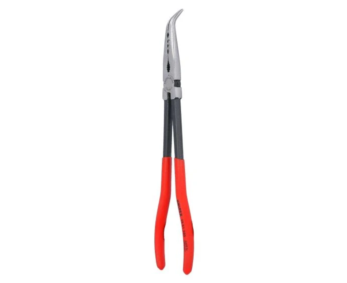 KNIPEX 280mm Long Reach Needle Nose Pliers 45 Degree Angle | 28 81 280