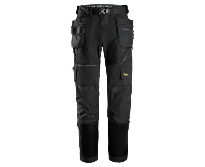 Snickers 6902 FlexiWork Trousers Holster Pockets Black Size 52 (W36" L32")