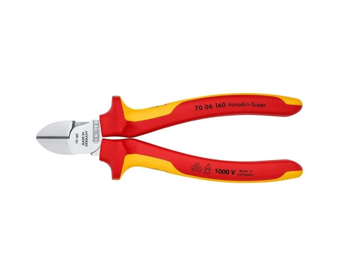 Knipex VDE Diagonal Cutter 160mm | 70 06 160 SB