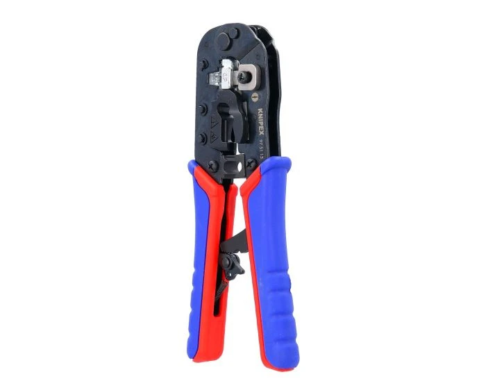 KNIPEX 97 51 13 Burnished Crimping Pliers With Multi-component Handles 190 mm