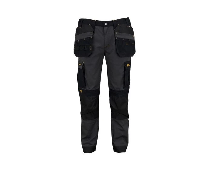 DeWalt Albany Slim Fit Holster Work Trousers, Black - W40" L33"