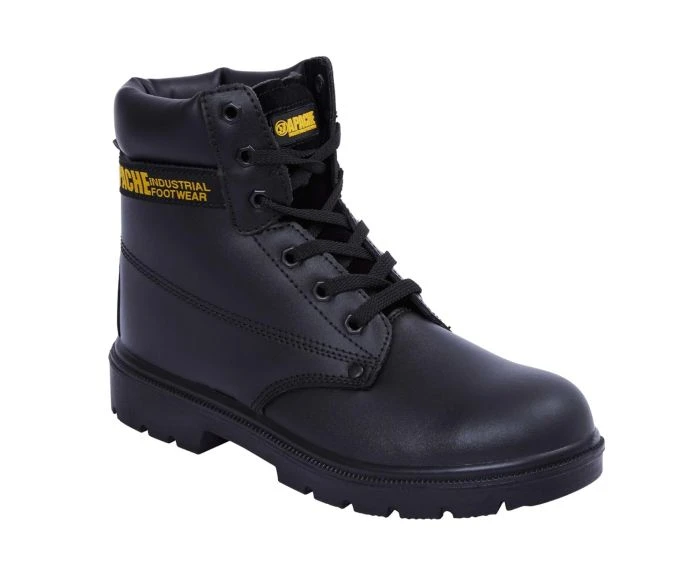 Apache AP300 Black 6 Eye Safety Boot S3 SRA - Size 9