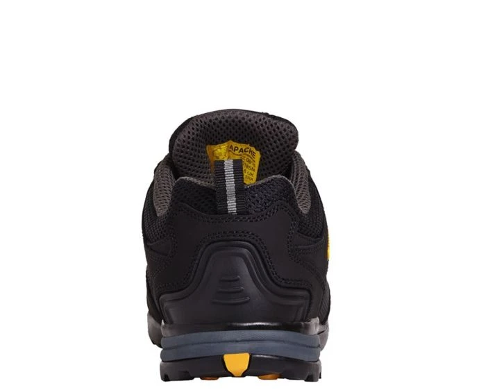 Apache AP318SM Black leather/mesh Safety Trainer, Size- 11