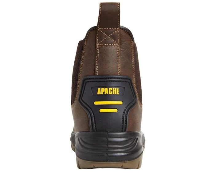 Apache AP715SM Brown Safety Dealer Boot S3 SRC - Size 8