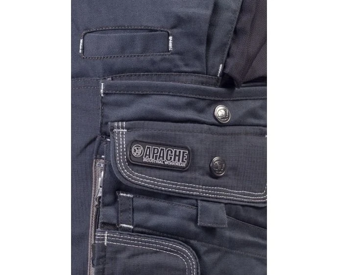 Apache Grey Cotton, Polyester Work Shorts, Size - 32" | ATS-CARGO-SHORT-32