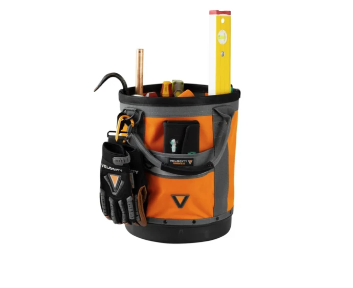 Velocity BB-2.5-O Rogue 2.5 Bucket Tool Storage Bag - Orange Pockets Heavy Duty