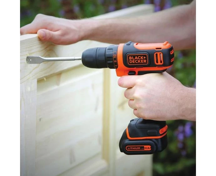 Black & Decker BDCDD12 10.8V Cordless Ultra Compact Drill Driver With 1 x 1.5Ah Battery & Charger