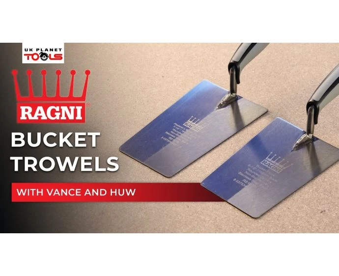 Ragni R6167S Stainless Steel Plasterer's Bucket Trowel 7 Inch