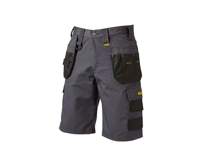 DeWalt Cheverley Lightweight Grey Polycotton Holster Work Shorts – Waist: 30",32",34",38',40"