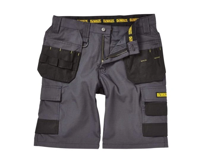 DeWalt Cheverley Lightweight Grey Polycotton Holster Work Shorts – Waist: 30",32",34",38',40"