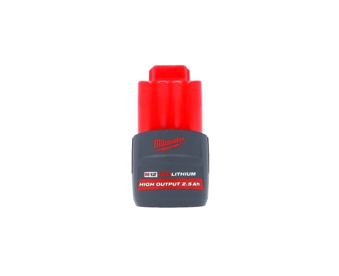Milwaukee M12HB2.5 12V 2.5Ah Red Lithium-Ion High Output Battery