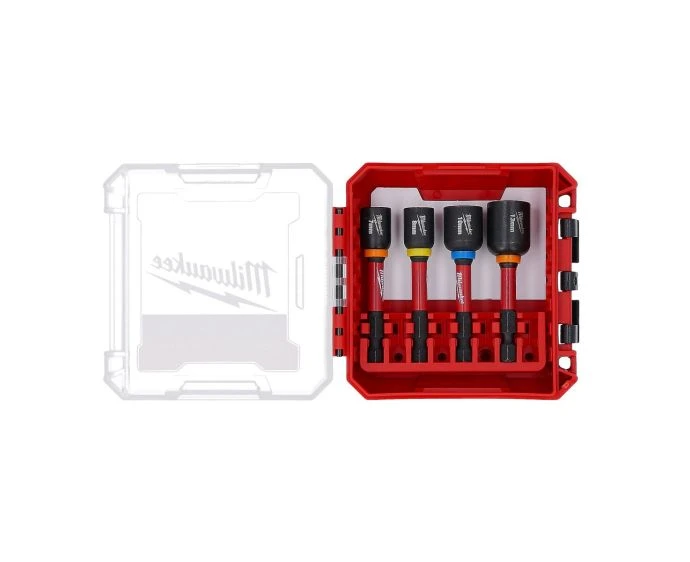 Milwaukee 4932492445 4 Piece Shockwave Impact Duty Magnetic Nut Driver Set
