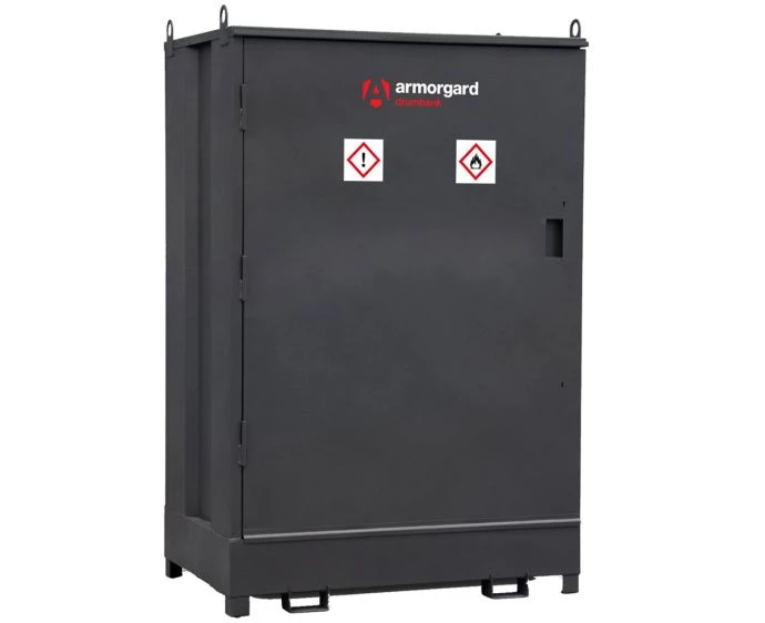 Armorgard DB2S DrumBank - 2 Drum Enclosed Storage Unit With Shelf | DB2S