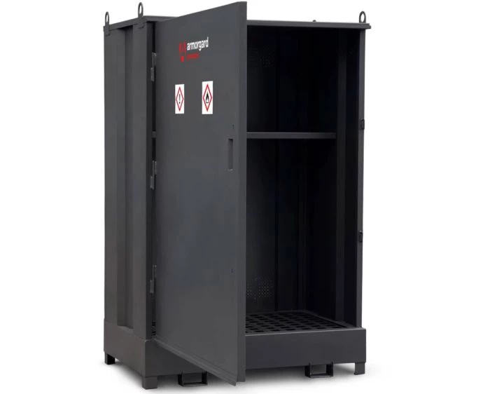 Armorgard DB2S DrumBank - 2 Drum Enclosed Storage Unit With Shelf | DB2S