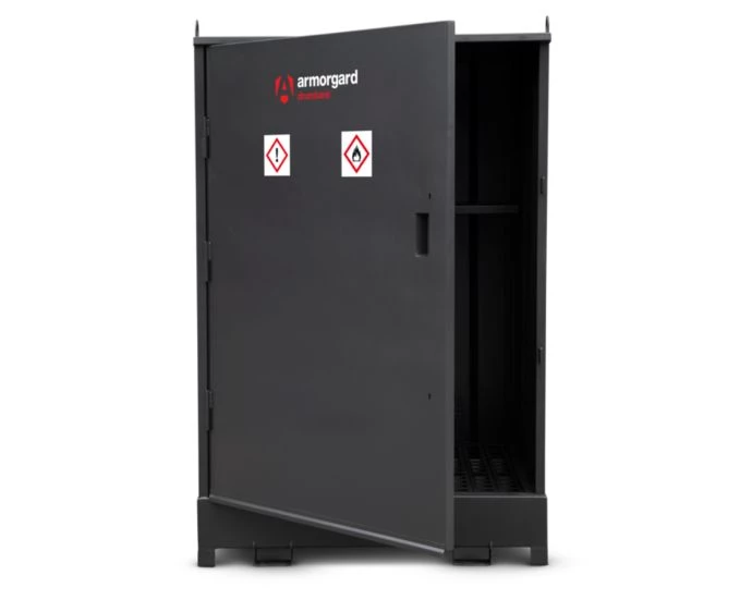 Armorgard DB4S 4 Drum Encl DrumBank Storage Unit With Shelf | DB4S