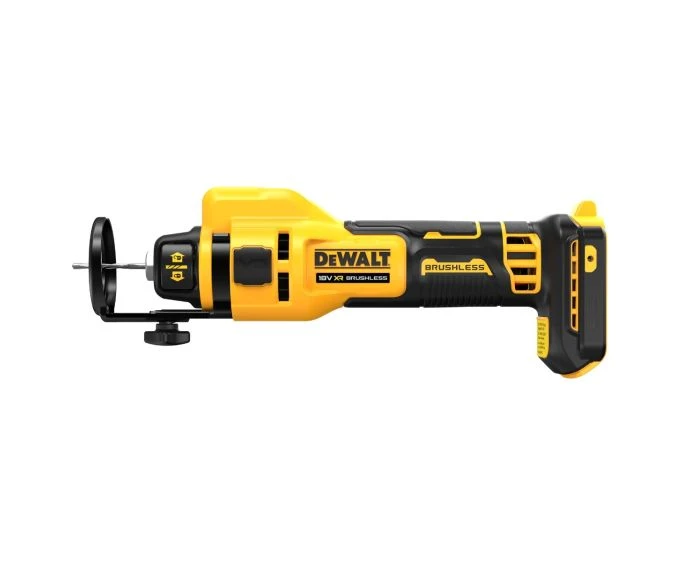 DeWalt DCE555 18V XR Cordless Brushless Drywall Cut-Out Tool With 2x 5Ah Batteries