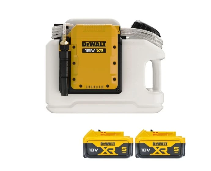 DeWalt DCE6820 18V XR Cordless 15L Powered Water Tank 2 x 5Ah Batteries
