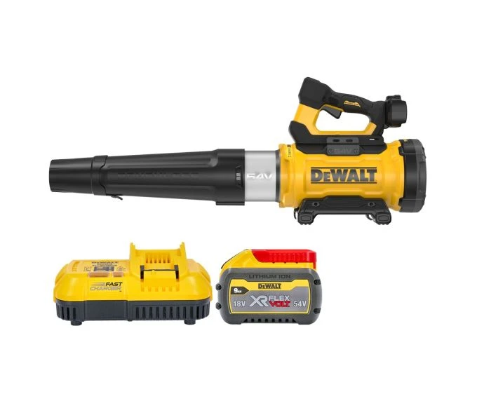 DeWalt DCMBL777 54V XR Cordless Brushless Flexvolt Axial Blower with 1 x 9Ah Battery & Charger