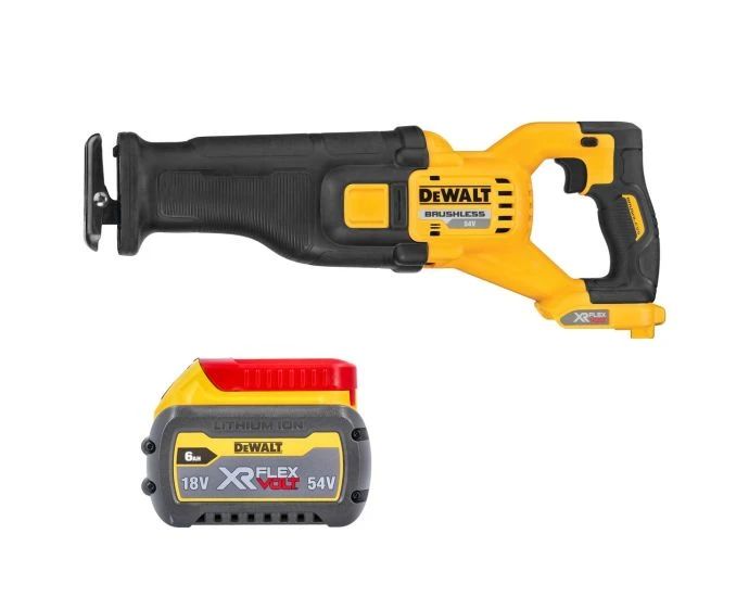 Dewalt DCS389 54V Brushless Reciprocating Saw With 1 x 6Ah Battery