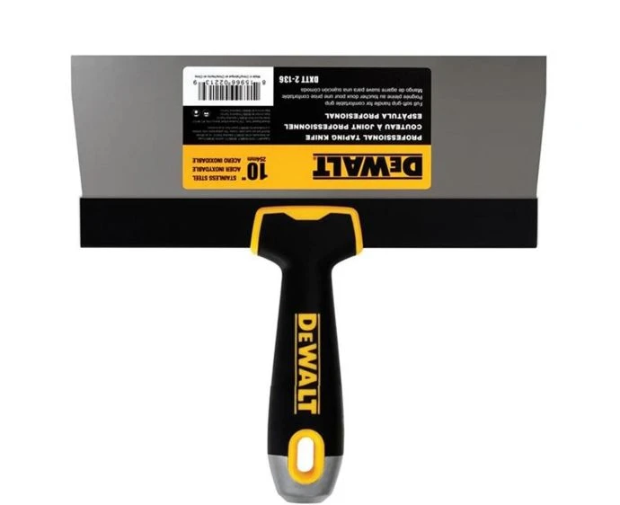 DeWalt DDW2136 250mm / 10″ Stainless Steel Taping Knife With Soft Grip Handle