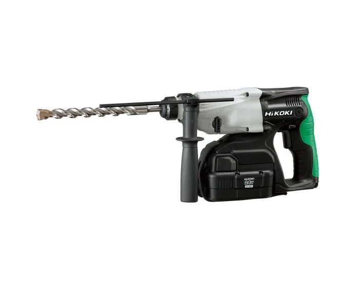Hikoki DH24DVC 24V Cordless 3-Mode SDS Plus Rotary Hammer Drill With 2 x 2.0Ah NiMH Batteries, Charger & Carry Case