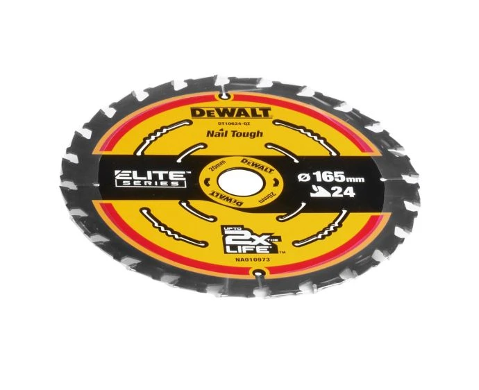 DeWalt DT10624-QZ Extreme Saw Blade - 165mm x 20mm x 24 Teeth