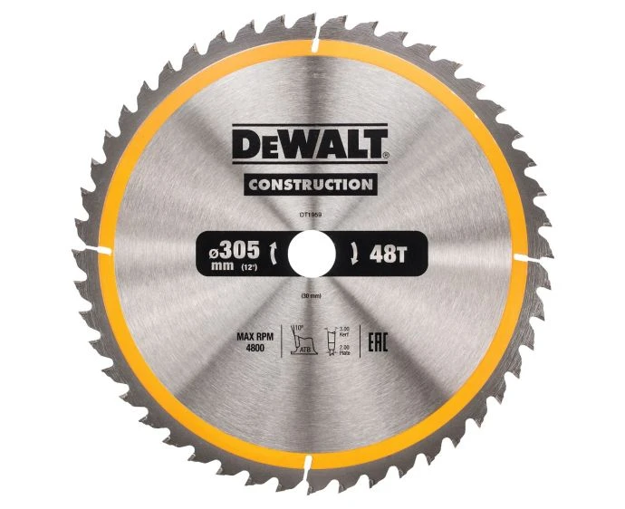 DeWalt DT1959-QZ 305mm x 30mm 48T Construction Circular Saw Blade
