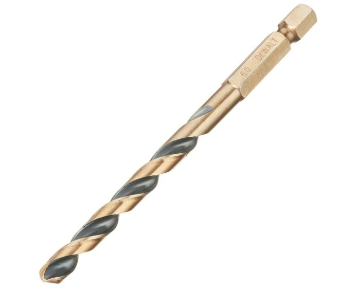 DEWALT DT20608-QZ BLACK&GOLD Hex HSS-G Drill Bit 6.0mm