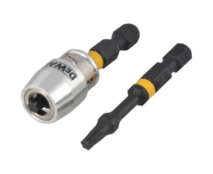 DeWalt DT70537T-QZ 2 Piece T20 50mm Impact Torsion Screwdriver Bits With Magnetic Screwlock Sleeve