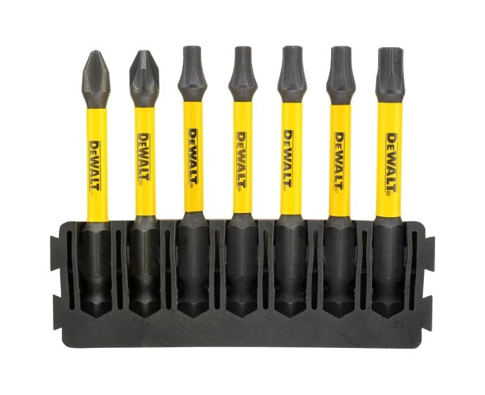 DeWalt DT70820-QZ 7 Piece FLEXTORQ TOUGHCASE 57mm PH PZ TX Mix Bar Set