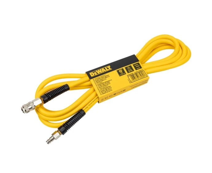 DeWalt DXCMH05E 5M PVC Air Hose With 1/4" Quick Release Couplers