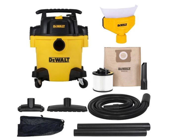 DeWalt DXV20PB 240V 20 litre Wet & Dry Vacuum With Filter Bags and Dust Collector