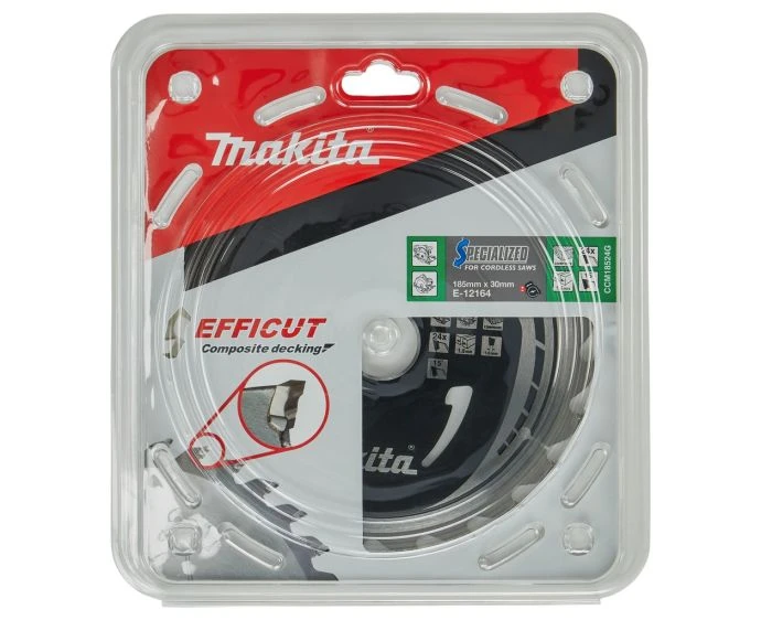 Makita E-12164 Efficut TCT 185mm x 30mm 24T Circular Saw Blade