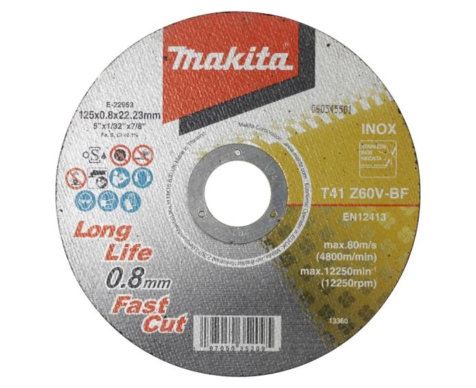 Makita E-22953 Z60V Thin Stainless Steel Cutting Disc
