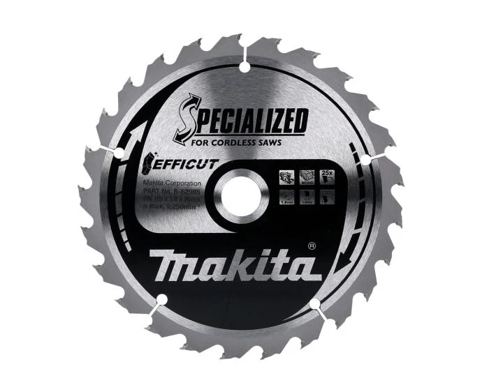 Makita B-62985 Efficut TCT Circular Saw Blade 165 x 20mm 25T